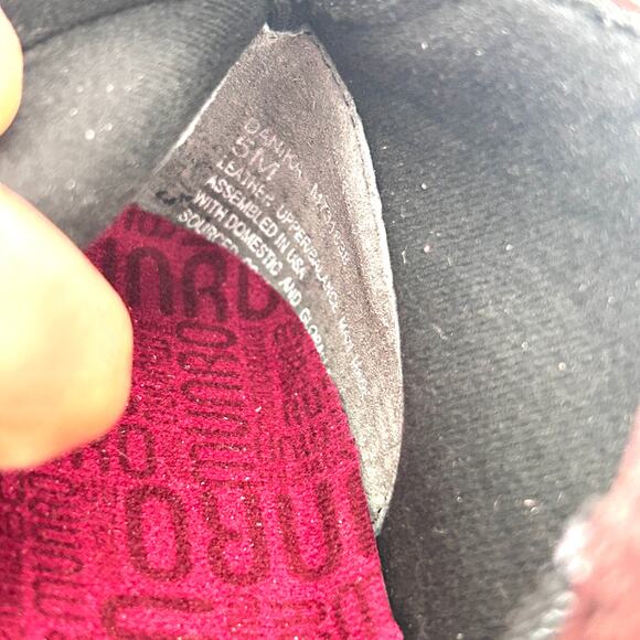 Munro Danika Sneaker Boots 5 Burgundy Red NWOT Ankle Booties Comfort Wedge Zip - Picture 7 of 7